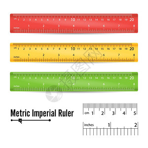测量学校标尺矢测工具毫米厘和英寸图片