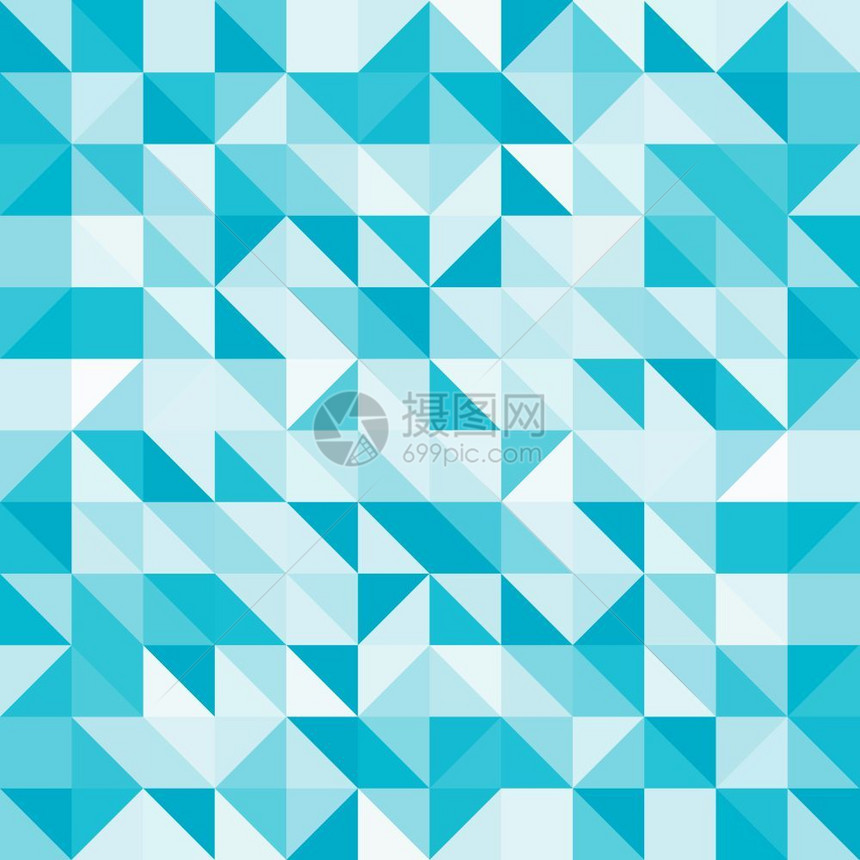 淡蓝色抽象三角形矢量背景图片