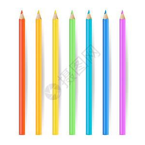 彩色铅笔学校绘画工具图片