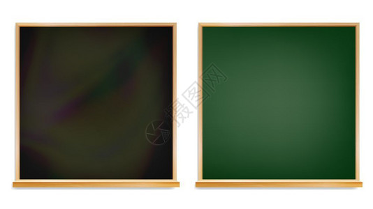 木框经典教室黑板绿色黑板图片