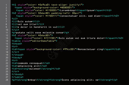 程序员加班中html简单代码矢量开发者视图中多彩的抽象程序标记彩色源代码脚本的浅色语法屏幕黑色背景简单代码矢量开发者视图中的彩色抽象程序标记设计图片
