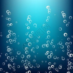 水中的气泡圆圈和液体灯光设计图片