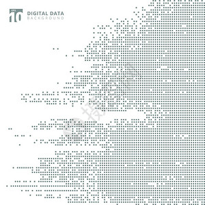 抽象数字据平方灰色模式像素背景背景图片