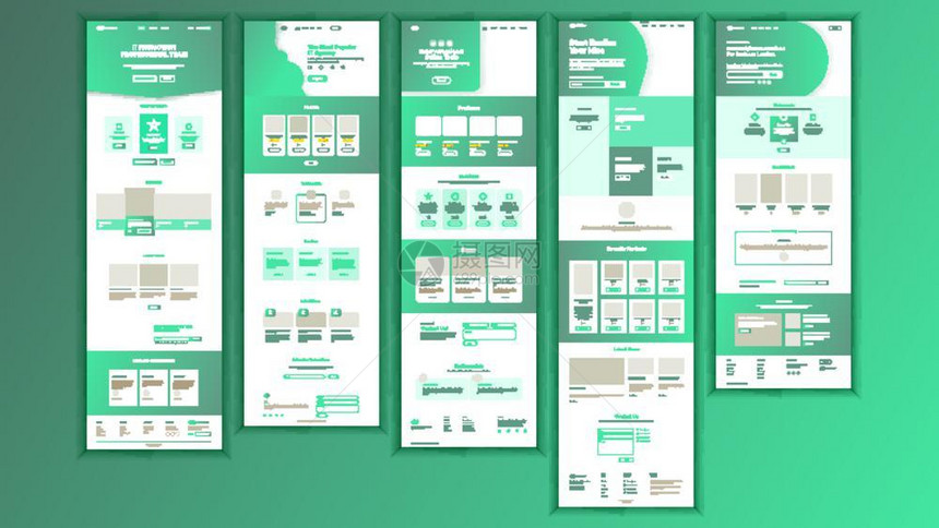 矢量商业网页设计站划模板产品验证公司概念创造目标插图图片