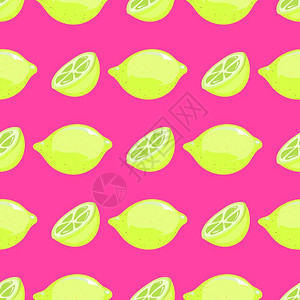 绿色柠檬有机水果插图图片