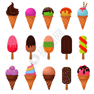 巧克力和香草冰淇淋甜品插图图片