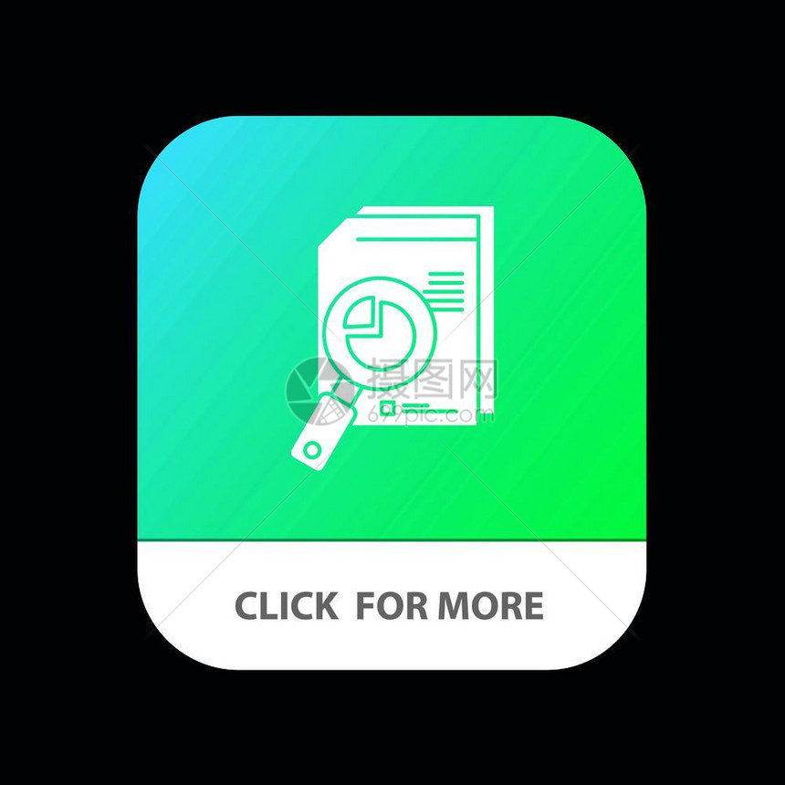 研究分析图表数据移动应用程序按钮图片