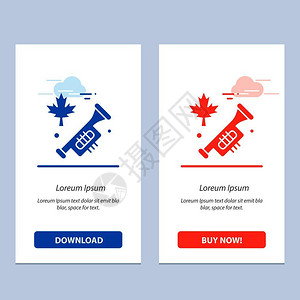 加那达扬声赞美蓝色和红下载现在购买网络部件卡模板高清图片