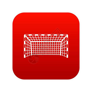 足球网球门红色图标矢量设计元素设计图片