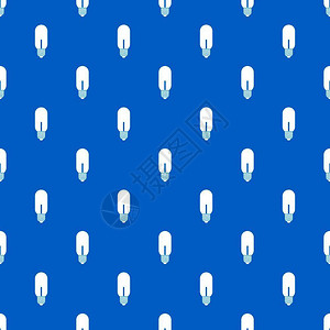 灯泡无缝蓝色图案矢量设计元素图片