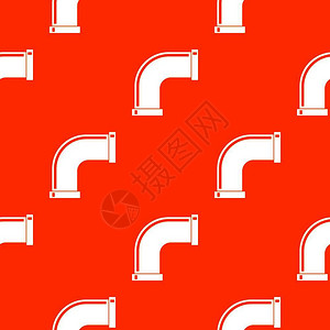 水管无缝红色图案矢量设计元素图片