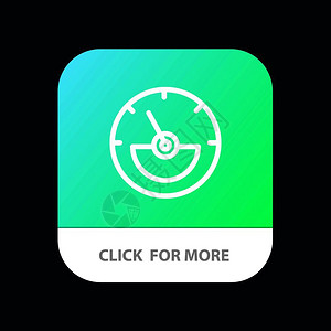 电流表AMper仪表电气能源移动应用程序按钮以及机器人和ios线条版本插画
