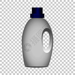 家用瓶装清洁剂模型现实地说明家用瓶装更清洁的病媒模型以透明背景为基础图片