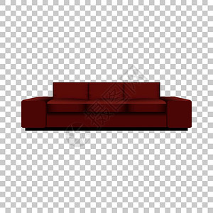 大红沙发模型背景图片