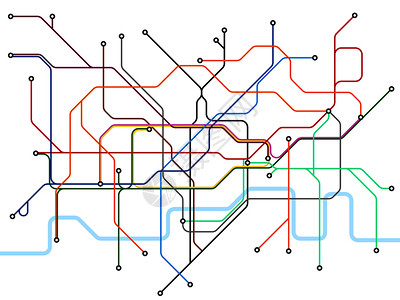 地铁路线lond地下图铁公共交通计划uk火车站矢量计划说明地铁公共交通线路计划lodn公共交通计划uk火车站矢量计划插画