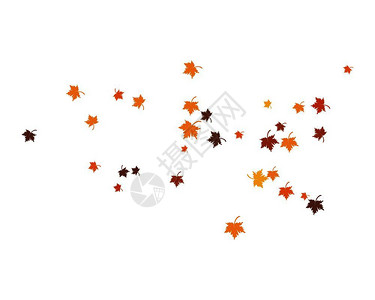 秋叶背景模板矢量元素背景图片