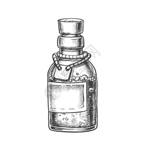 素描玻璃瓶图片