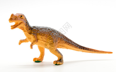 白背景恐龙玩具模型图片