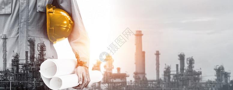 石油天然气和化炼油厂背景图片
