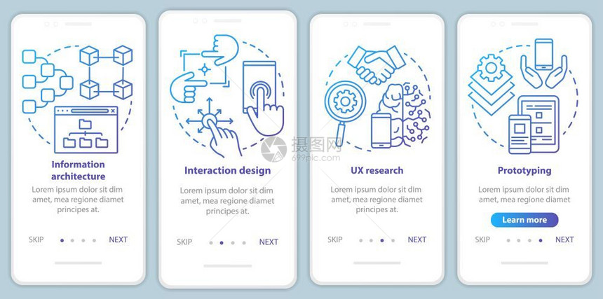 移动应用程序网页插图图片