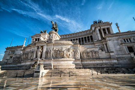 意大利罗马的祖国祭坛纪念碑的背景图片