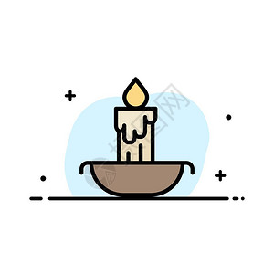 蜡烛复活节日插画背景图片