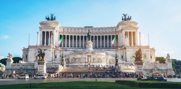 意大利罗马祖国祭坛纪念碑背景图片
