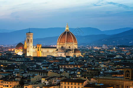 意大利tuscany旅游景点florencathdril夜景图片