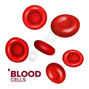3D血管或红细胞矢量设计元素背景图片