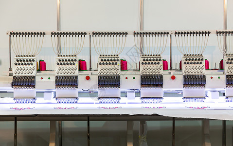 纺织物行业的专缝纫机无任何人工厂生产缝制纫技术图片