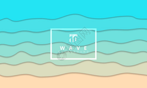 夏季潮装抽象夏季潮浪蓝色海礁背景设计图片