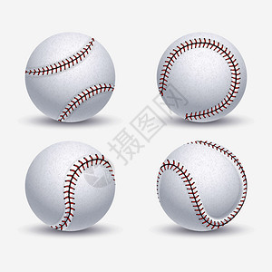 棒球垒球棒球器材矢量图标棒球比赛用球棒球设备图解棒球垒球设备矢量图标图片