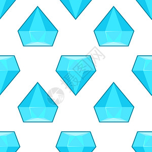 矢量蓝色钻石无缝图案背景带有几何图示矢量蓝色钻石无缝图案图片