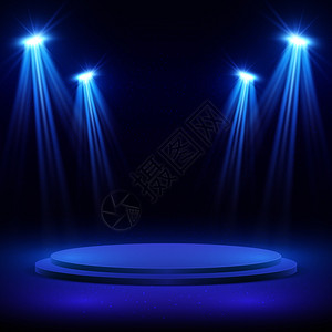 探照灯带点光照明的音乐会舞台显示能矢量背景带亮光灯的聚展示场带亮光灯的音乐会舞台显示能矢量背景设计图片