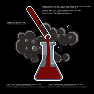化学实验矢量海报设计图片
