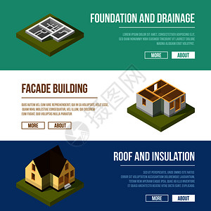 建筑施工阶段插画文本图片