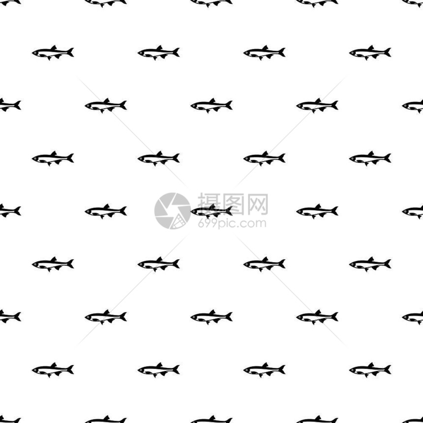 鱼类深海鱼小丑鱼蝴蝶鱼矢量背景图图片