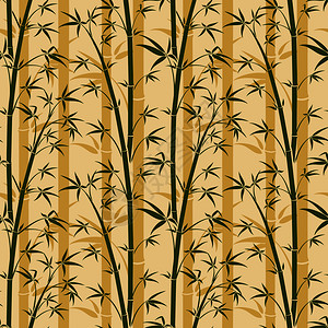 竹树矢量无缝背景竹树矢量无缝背景竹树植物图案附叶示竹树矢量无缝背景背景图片