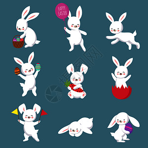 卡通可爱的兔子图片