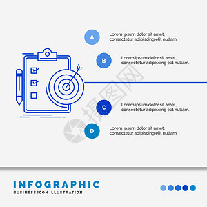 网站和演示文稿的目标报告分析目标成就信息图表模板图片