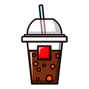 冰滴咖啡卡通饮料杯插画