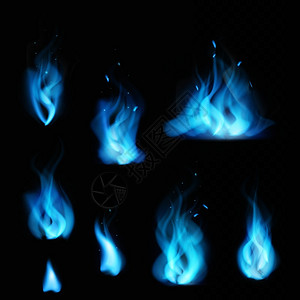 可燃物燃烧火烈的天然气热炉插画