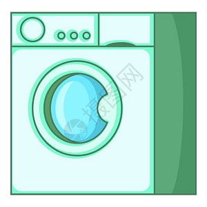 洗衣机图标用于网络设计的洗衣机矢量图标的漫画插洗衣机标漫画风格图片