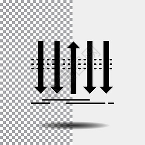 透明背景上的个图形标黑色矢量eps10抽象模板背景图片