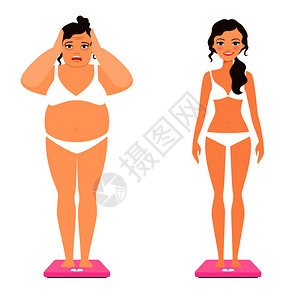 减肥的女性图片