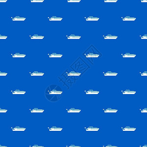 小船帆船快艇游艇游轮矢量蓝色背景图图片