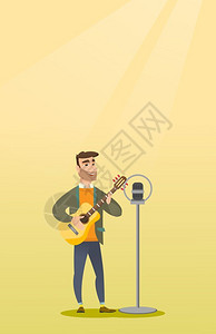 弹吉他唱歌的歌手图片