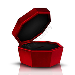 红天鹅绒打开了首饰盒矢量为生日妇女模拟盒装了贵重的钻石项链辅助的紧凑容器符合实际的3d插图关闭的红色天鹅绒打开了首饰盒矢量背景图片