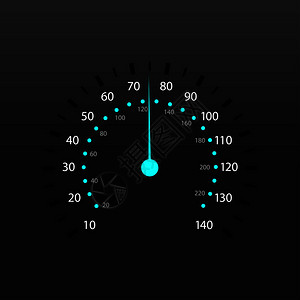 汽车速度计设矢量图背景图片