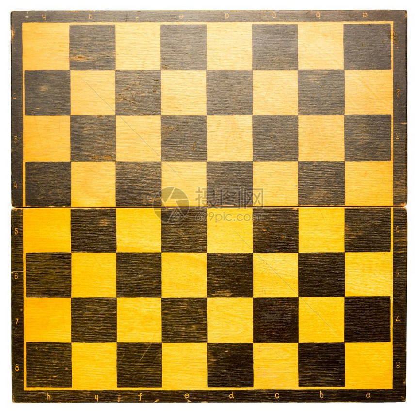 黑黄两色木象棋盘图片